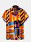 Printed Casual Shirt Collar Shirts & Tops