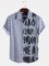 Casual Printed Shirt Collar Shirts & Tops
