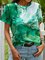 Cotton-Blend Floral-Print Casual Shirts & Tops