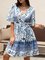 Boho Frill Sleeve Cotton-Blend Dresses