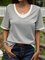 Crew Neck Short Sleeve Casual Shirts & Tops