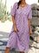 Floral Casual Short Sleeve Dresses