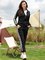 Paneled Geometric Two Piece Casual Suits