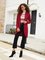 Stand Collar Shift Buttoned Md-long Coat