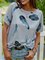 Cotton-Blend Casual Crew Neck T-Shirts