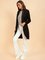 Stand Collar Shift Buttoned Md-long Coat