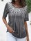 Casual Cotton-Blend V Neck Shift Shirts & Tops