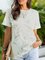 Crew Neck Floral Print Short Sleeve Shirts & Tops