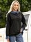 Plain Shirt Collar Casual Sweatshirt