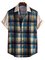 Men's Printed Shirt Collar Linen Shirts