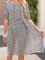 White Paneled Cotton-Blend Short Sleeve Dresses