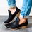Women Cut Out Ankle Slip-On Booties Low Heel Cute Short Boots