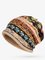 JFN Retro Tribal Printed Cotton Fleece Dual Use Scarf Beanie Hat