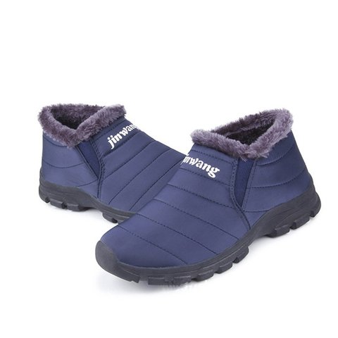 Waterproof Cloth Fur Lining Boots - JustFashionNow.com
