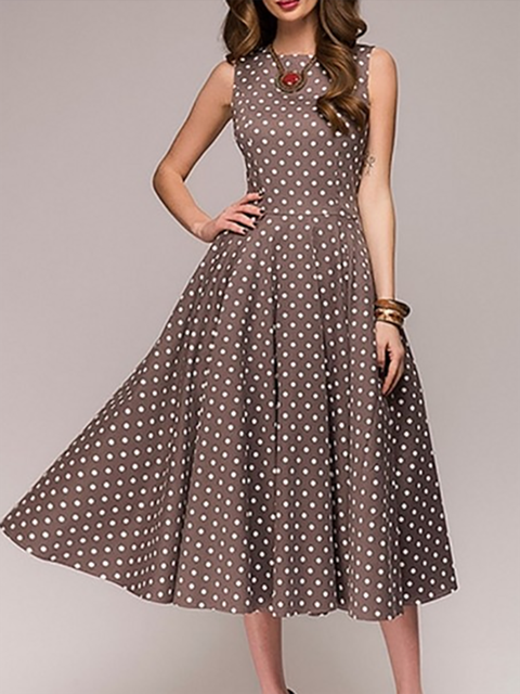Polka Dot Prom Dress