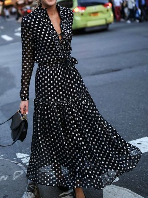 Polka Dot Prom Dress