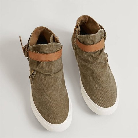 canvas booties