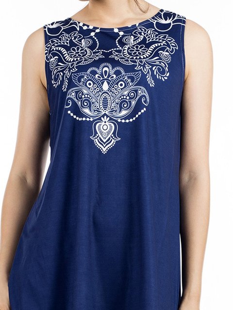 crew neck printed casual shift dress crew neck printed casual shift dress