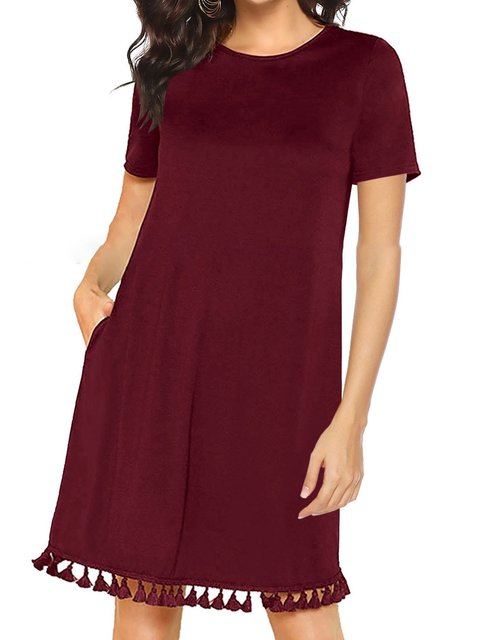 Tassel Dresses with Sleeves