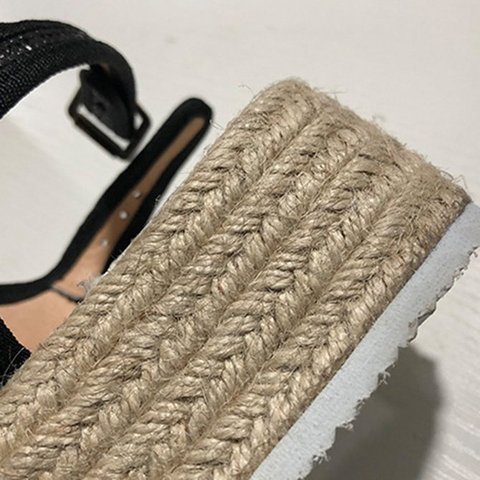 Women's Casual Peep Toe Buckle Strap Platform Sandals