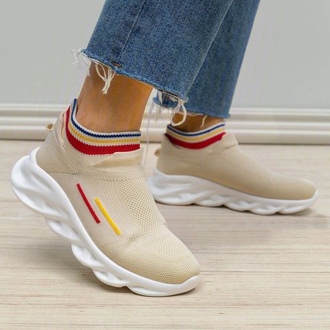 Justfashionnow Sneakers Casual Round Toe Black Sneakers