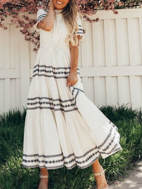boho summer dresses white