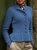 Women Elegant Short Vintage Sweater Cardigans Flounce Knit Slim coat