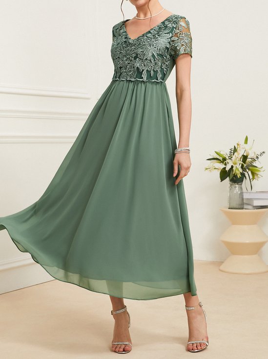 Elegant Lace Regular Fit Dress