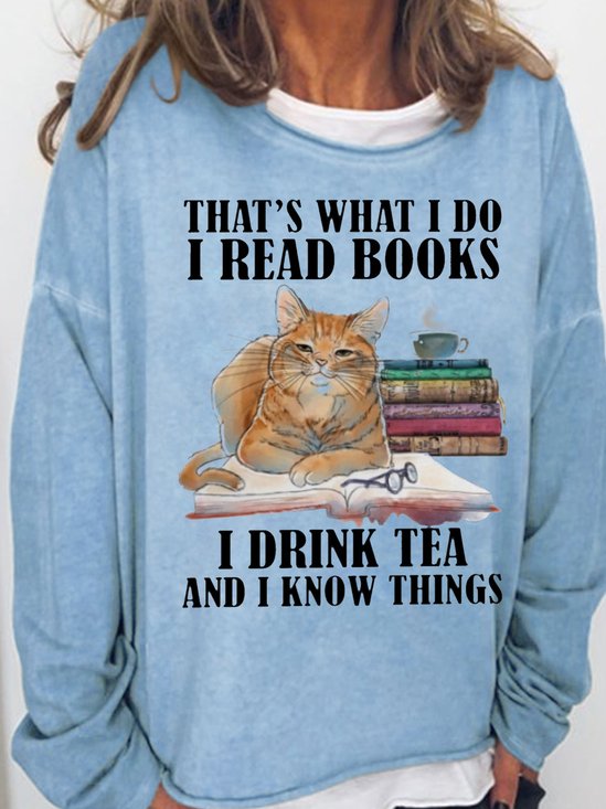 Women Text Letters Crew Neck Casual Spring/Fall Long Sleeve Sweatshirt