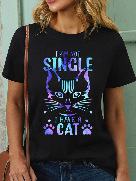 Lilicloth X Abu I Am Not Single I Have A Cat Women's T-Shirt