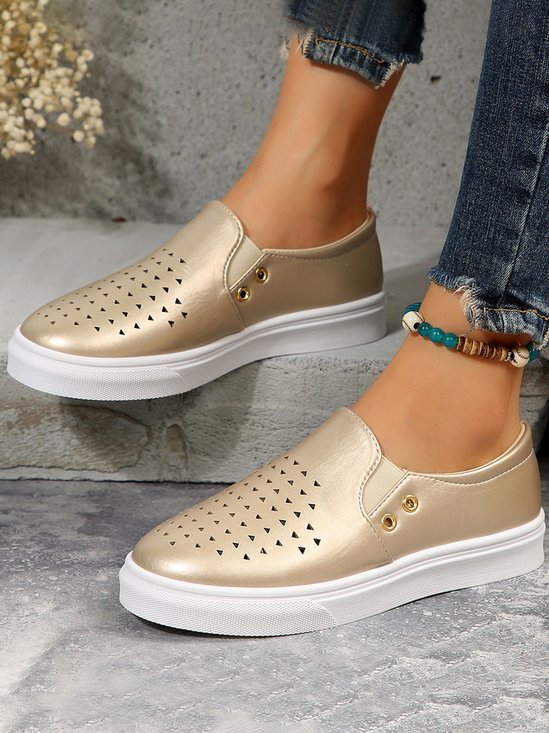 Casual Hollow Out Slip On Shoes