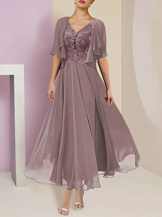 Women's Plain Party Going Out Two Piece Set Half Sleeve Elegant Summer Coat With Skirt Matching Set