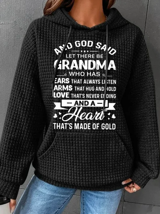 Women's Text Letters Spring/Fall Long Sleeve Casual Daily Hoodie