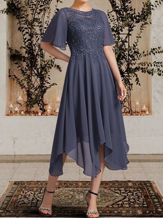 Elegant Lace Regular Fit Dress