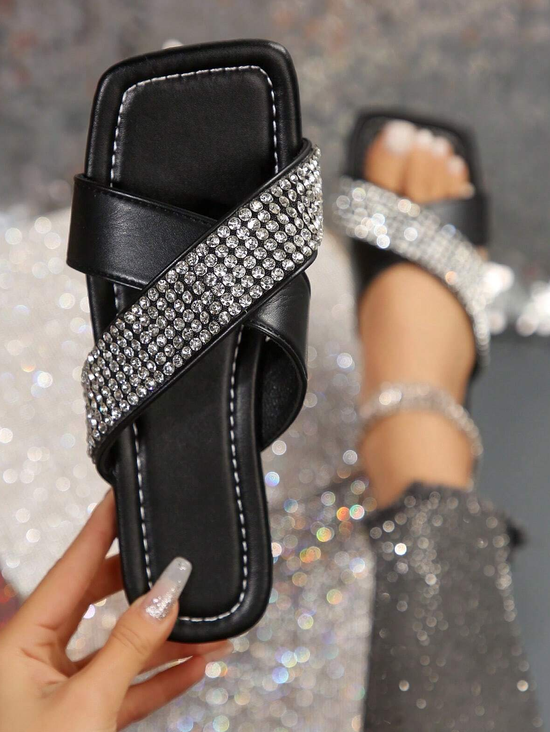 Summer Pu Casual Slide Sandals