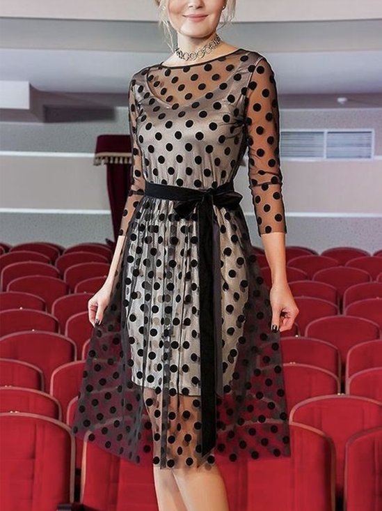 Polka Dots Elegant Dress