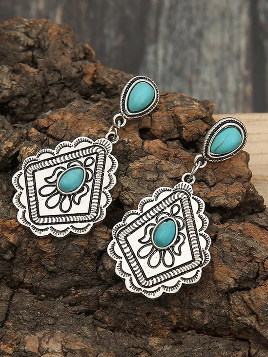 Retro Turquoise Bohemian Earrings