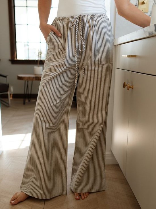 Striped Casual Pants
