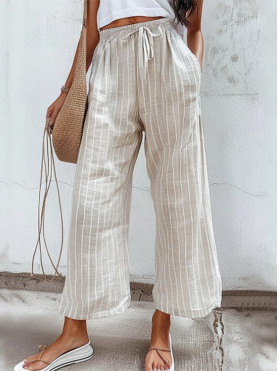 Casual Loose Striped Pants