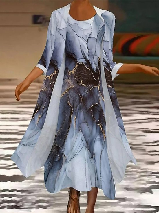 Devine Printed Collared Neck Half Sleeve Top and Pants Set