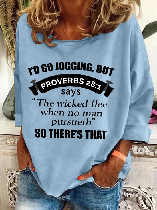 Women Text Letters Crew Neck Casual Spring/Fall Long Sleeve Sweatshirt