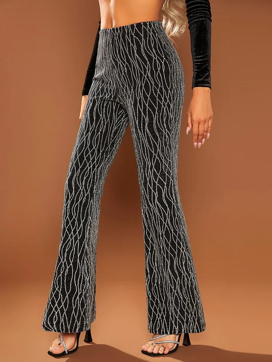 Women 3D Printing Long Pant Casual Spring/Fall Trousers