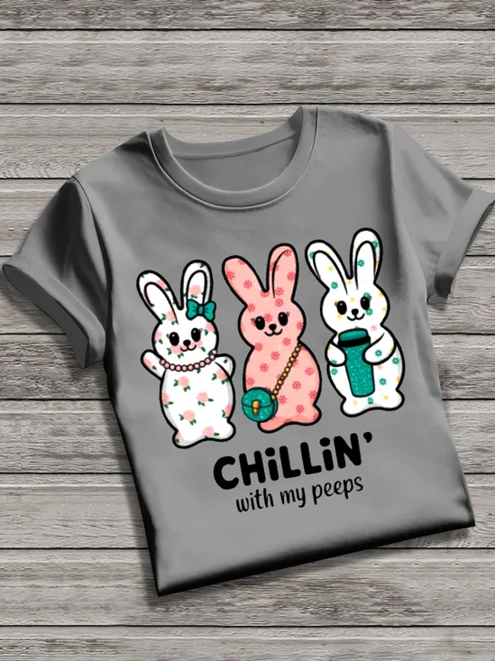 Women's Animal Short Sleeve Tee T-shirt Crew Neck Vintage Summer Top