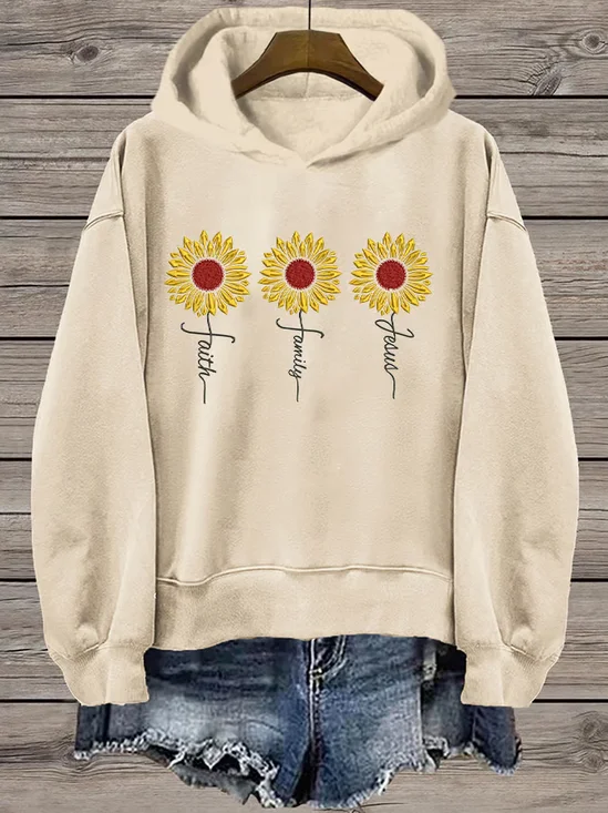 Women's Text Letters Spring/Fall Long Sleeve Casual Daily Hoodie