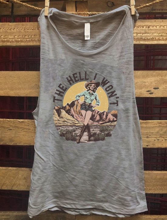 Wild West Cowgirl Casual Cotton Vest