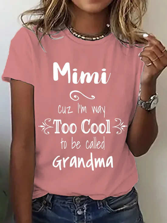 Women Text Letters Short Sleeve Tee T-shirt Crew Neck Casual Summer Top