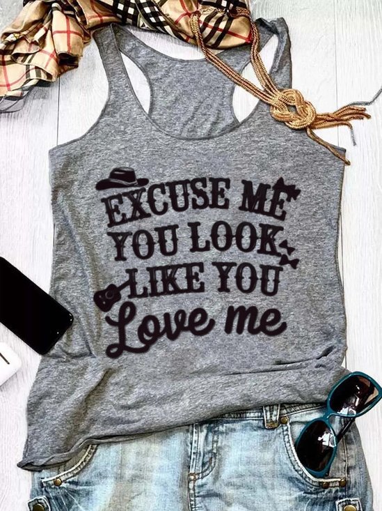 Women Sleeveless Tank Top Camisole Summer Wild West U-Neck Holiday Casual Top