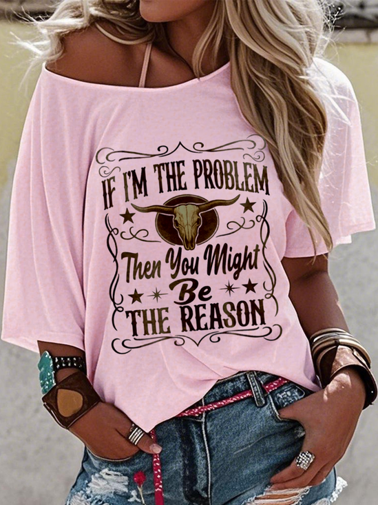 Women Letter Pattern Short Sleeve Tee T-shirt Crew Neck Vintage Summer Top