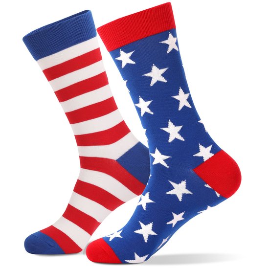 Summer Hot Selling American Flag Socks Striped Cotton Socks Mid-tube Socks