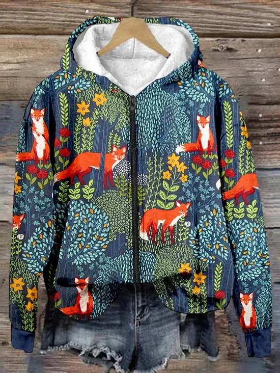 Women's 3D Printing Spring/Fall Long Sleeve Vintage Daily Hoodie